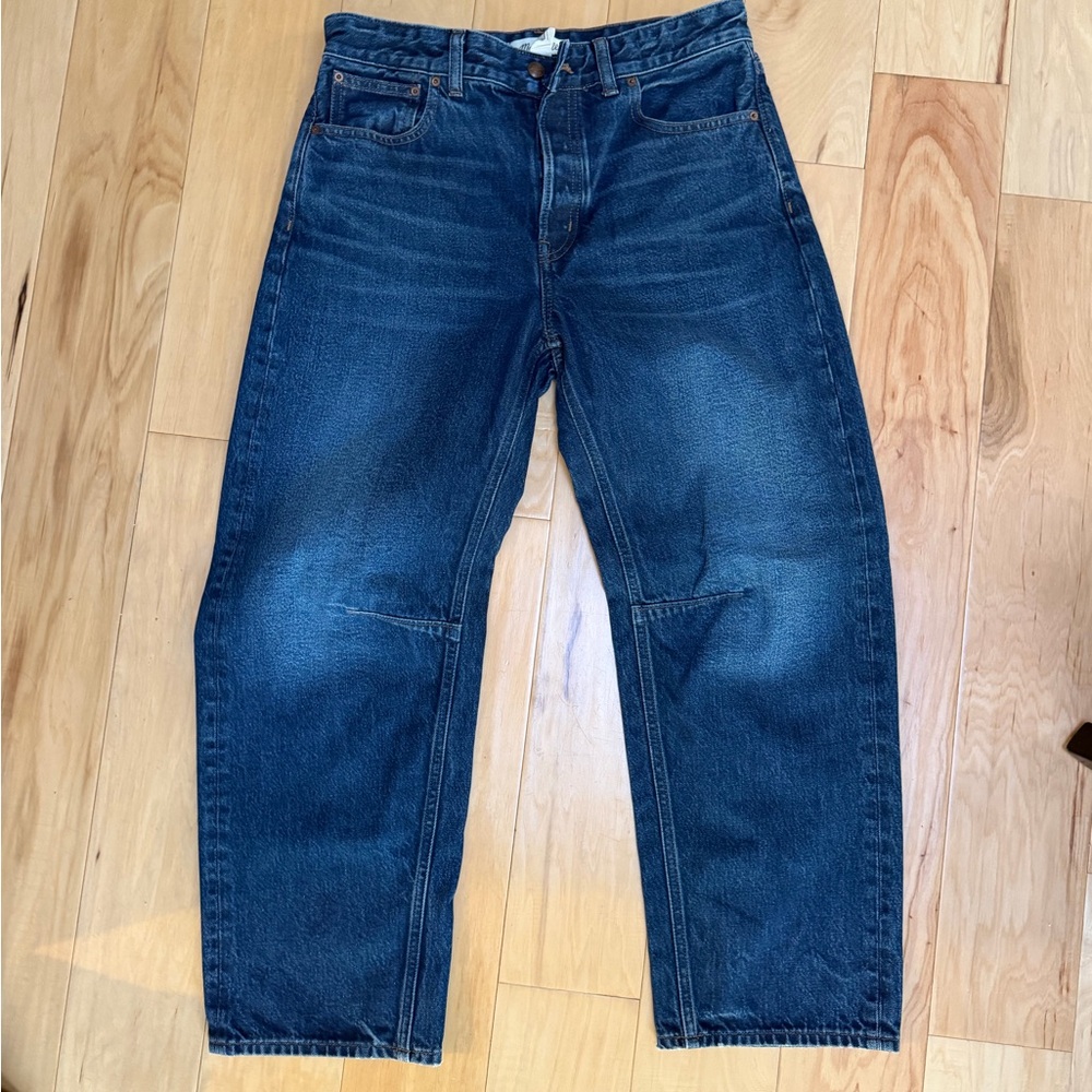 Madewell The Darted Barrel-Leg Jeans